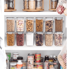 12-Piece Airtight Pantry Container Set – 1.6L Stackable Storage with Labels for Kitchen Organization - JD Gifts