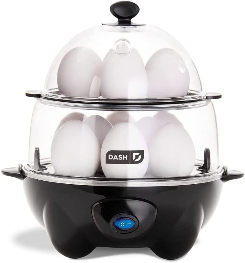 12-in-1 Deluxe Egg Cooker: Perfect for Hard Boiled, Poached, Scrambled Eggs, Omelets, and More - Auto Shut off Feature Included! - JD Gifts