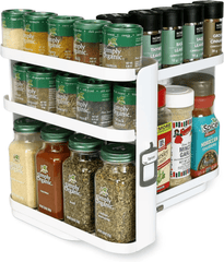 Cabinet Caddy SNAP! – 5-Tier Rotating Organizer with Adjustable Shelves & Magnetic Modular System - JD Gifts