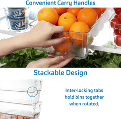 StorageBud 14-Piece Premium Refrigerator Organization System – Complete Clear Bin Set for Fridge, Freezer & Pantry - JD Gifts