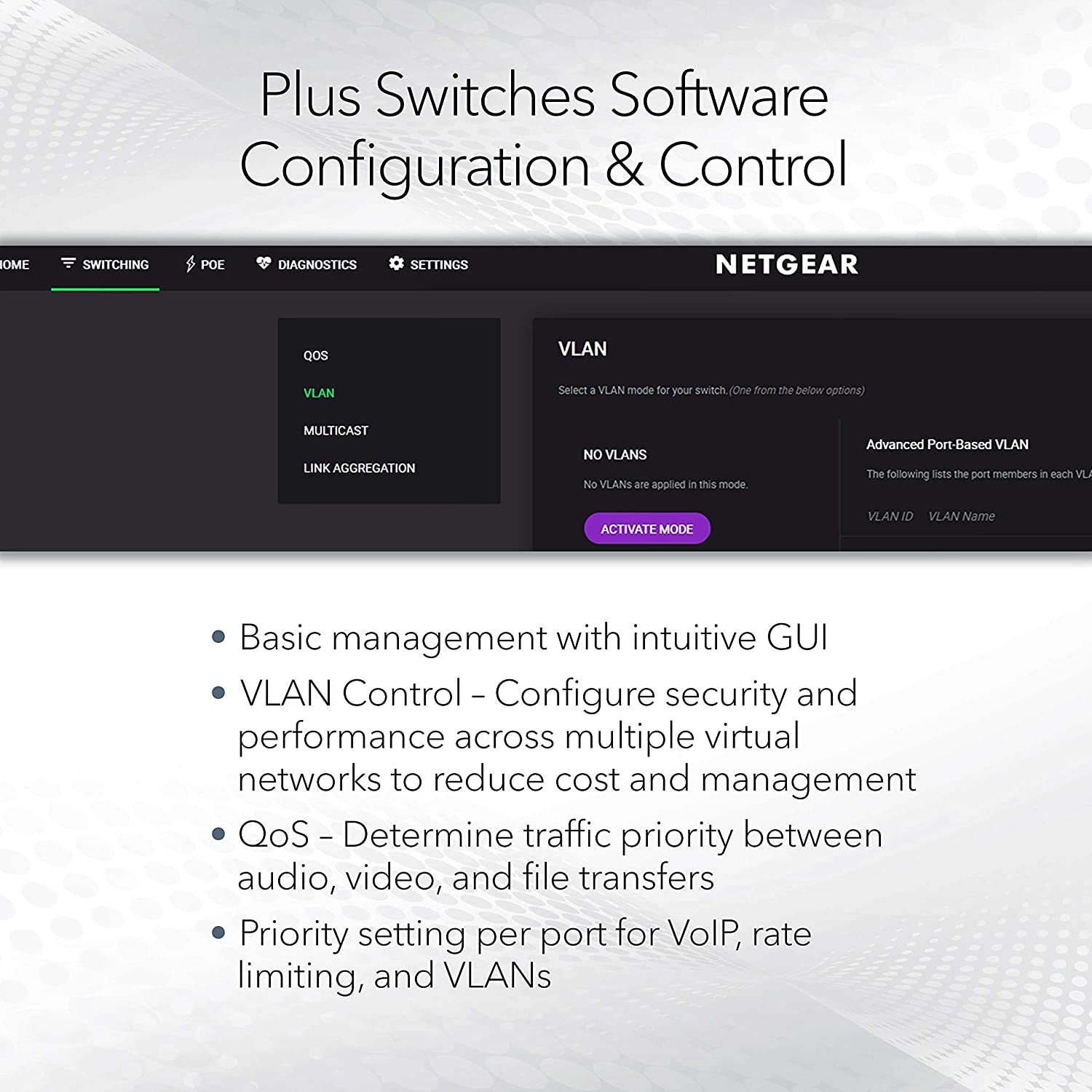 8 Port Poe Gigabit Ethernet plus Switch (GS308EP) - with 8 X Poe+ @ 62W, Desktop or Wall Mount - JD Gifts