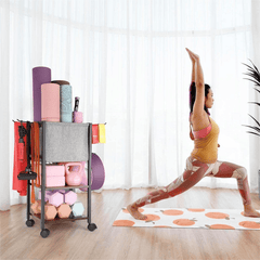 VINAEMO All-in-One Fitness Storage Station – Deluxe Organizer for Home Gym & Yoga Equipment - JD Gifts