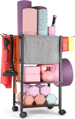VINAEMO All-in-One Fitness Storage Station – Deluxe Organizer for Home Gym & Yoga Equipment - JD Gifts