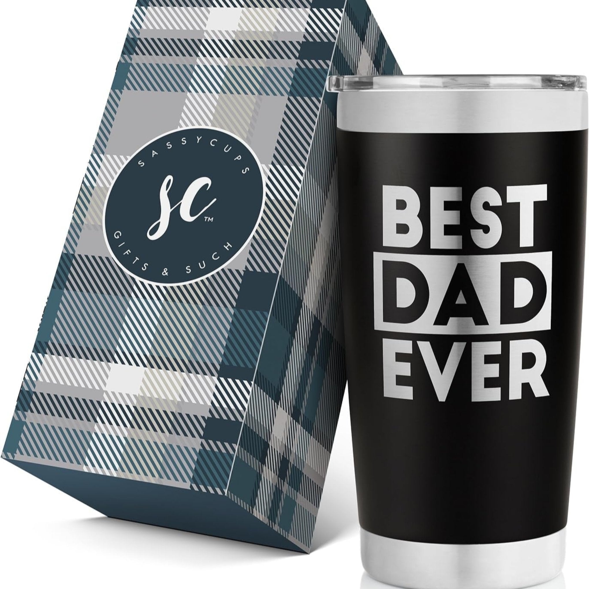 "Best Dad Ever" Tumbler - Perfect Gift for Dad from Son, Daughter, Kids - JD Gifts