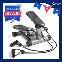 Compact Sunny Mini Steppers with Resistance Bands and LCD Monitor - Ideal Home Workout Equipment - JD Gifts