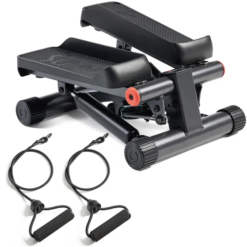 Compact Sunny Mini Steppers with Resistance Bands and LCD Monitor - Ideal Home Workout Equipment - JD Gifts