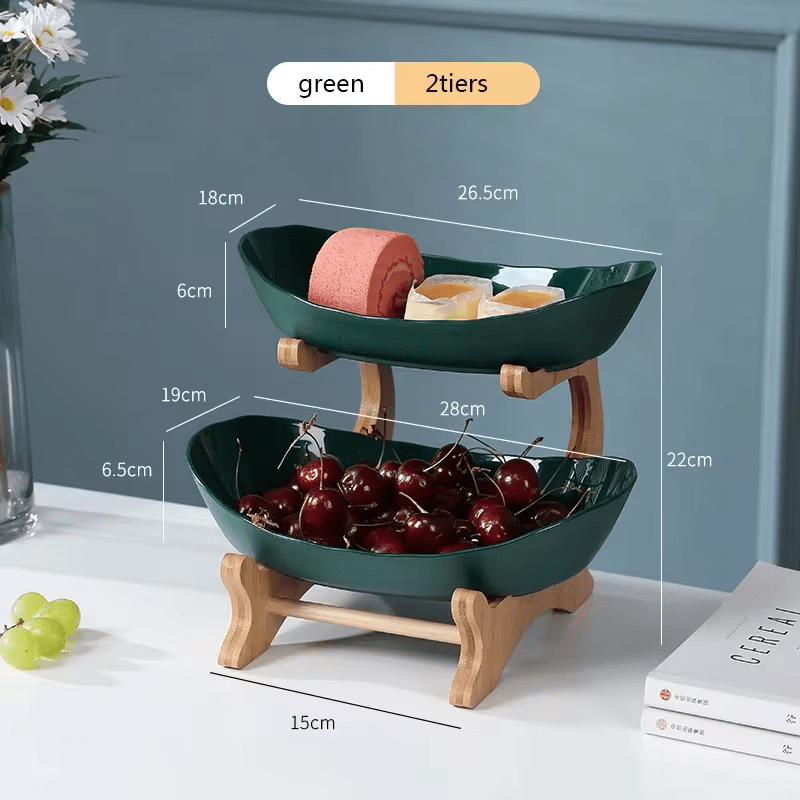 Elegant Wooden Serving Tray Set - Multi - Compartment Design for Entertaining & Dining - JD Gifts