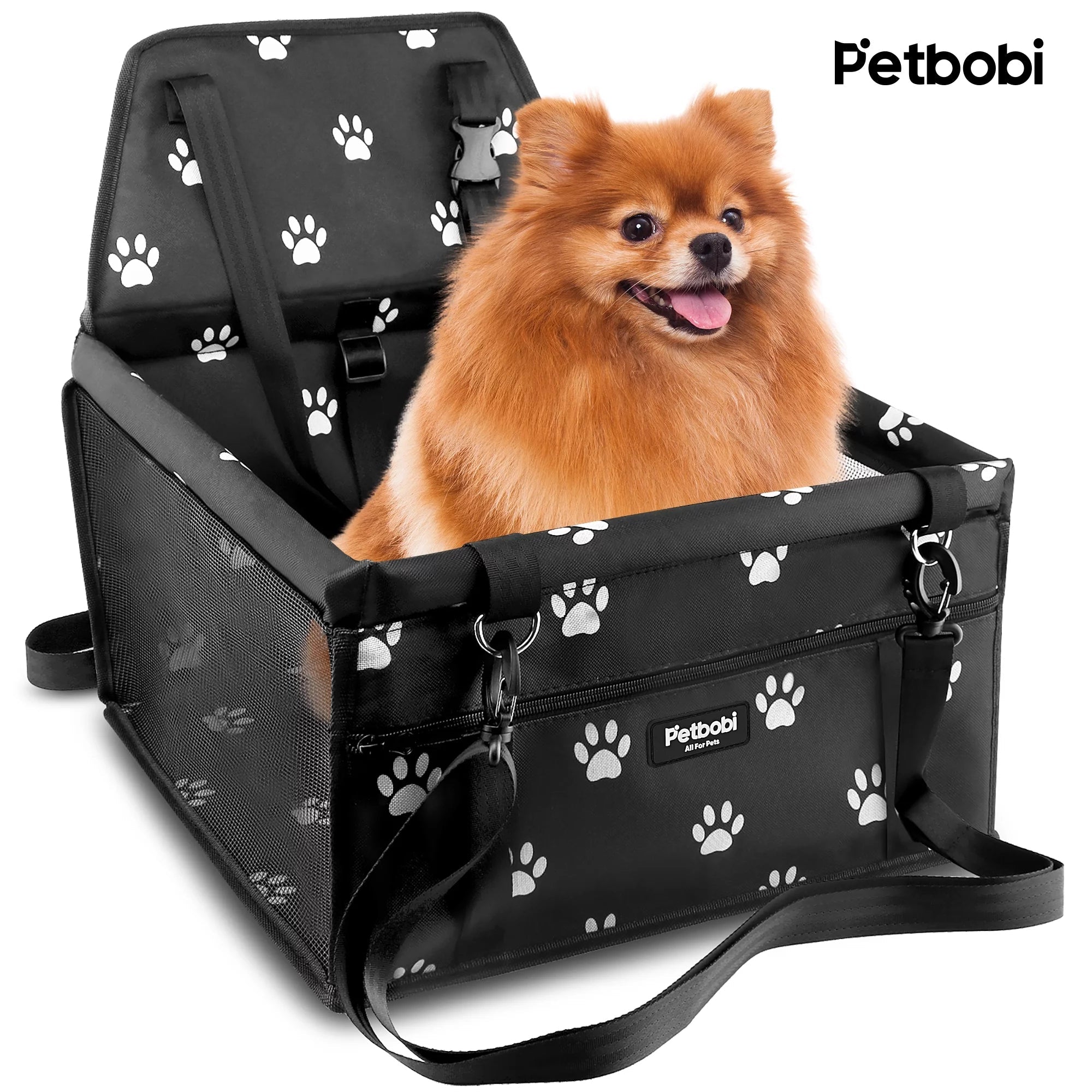 Foldable Waterproof Dog Car Booster Seat for Small to Medium Dogs - JD Gifts