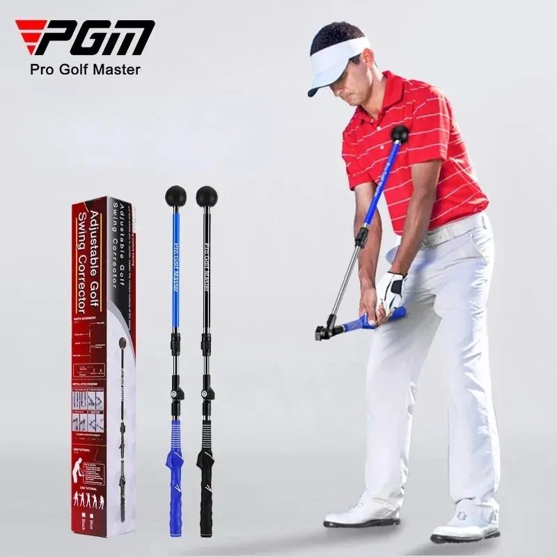 Golf Swing Trainer Folding Correction Practitioner Adjustable Length Angle Beginner Available with Left Right Hands HGB023 - JD Gifts