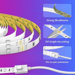 Govee Smart RGB LED Strip Lights – 16.4ft WiFi-Enabled, Music Sync LED Lighting for Alexa & Google Home - JD Gifts