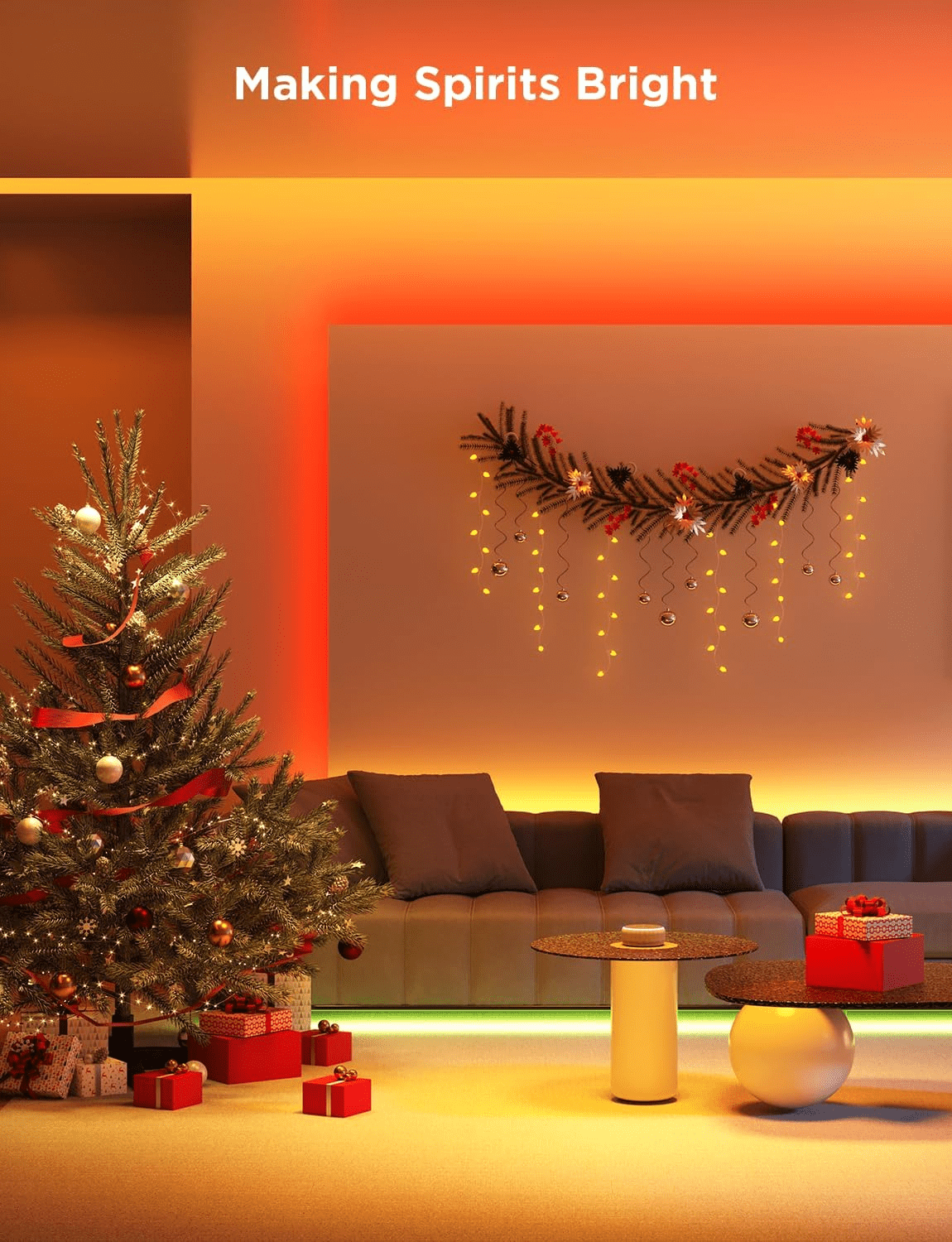 Govee Smart RGB LED Strip Lights – 16.4ft WiFi-Enabled, Music Sync LED Lighting for Alexa & Google Home - JD Gifts