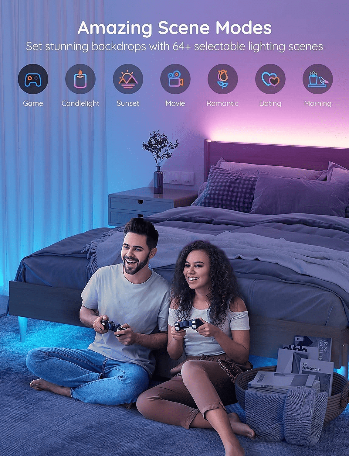 Govee Smart RGB LED Strip Lights – 16.4ft WiFi-Enabled, Music Sync LED Lighting for Alexa & Google Home - JD Gifts
