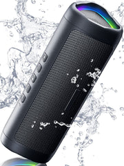 HD Sound Bluetooth Speaker: Portable, Waterproof, 24H Playtime, TWS Pairing, BT5.3 - Perfect for Home, Party, Outdoor, Beach - Ideal Electronic Gadget Birthday Gift (Black) - JD Gifts