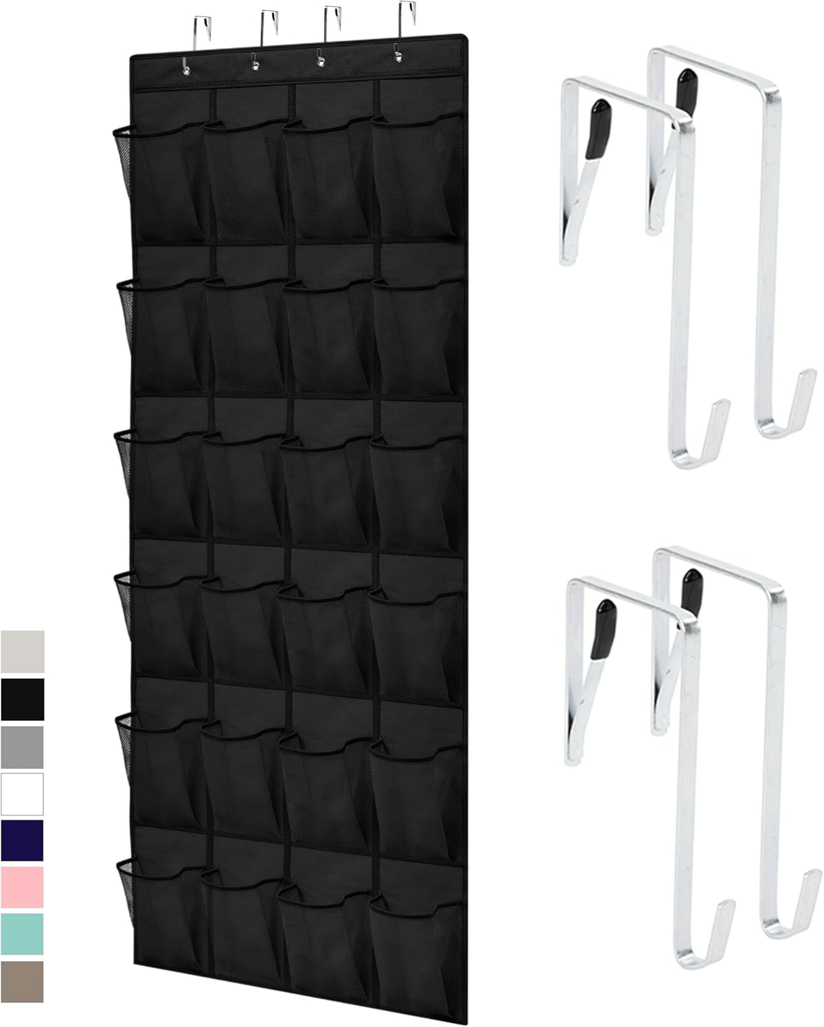 XL Over-the-Door Shoe Organizer – 24-Pocket Heavy-Duty Hanging Storage Solution - JD Gifts