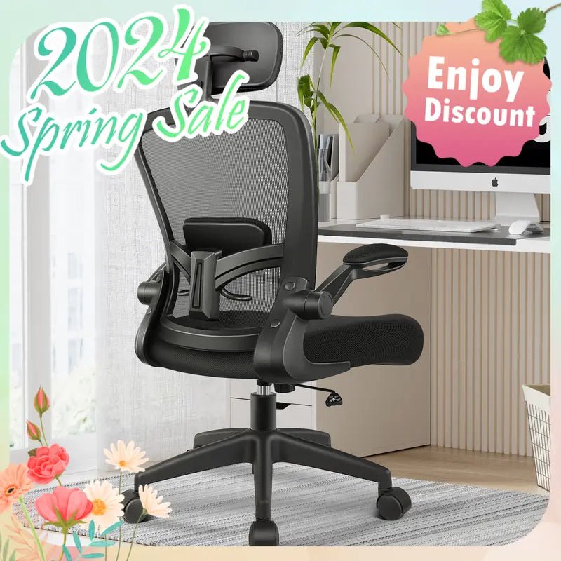 Luxury Ergonomic Office Chair with Adjustable Lumbar Support and High Back - JD Gifts