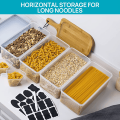 Premium 4 - Piece Pasta Storage System - 3.2L Airtight Containers with Smart - Seal Lids - JD Gifts