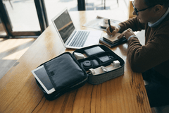 BAGSMART Double-Layer Tech Organizer – Electronics Travel Case for Devices, Cables & Accessories - JD Gifts