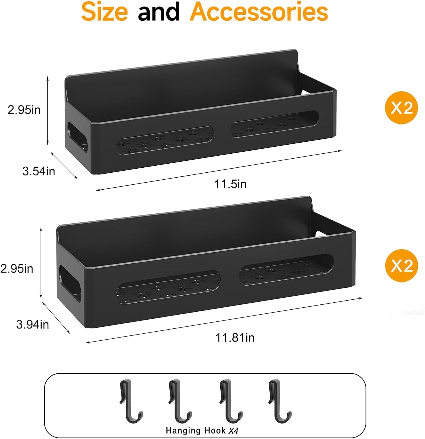 Sevenblue 4-Pack Magnetic Spice Rack Set – Versatile Fridge & Metal Surface Organizer - JD Gifts