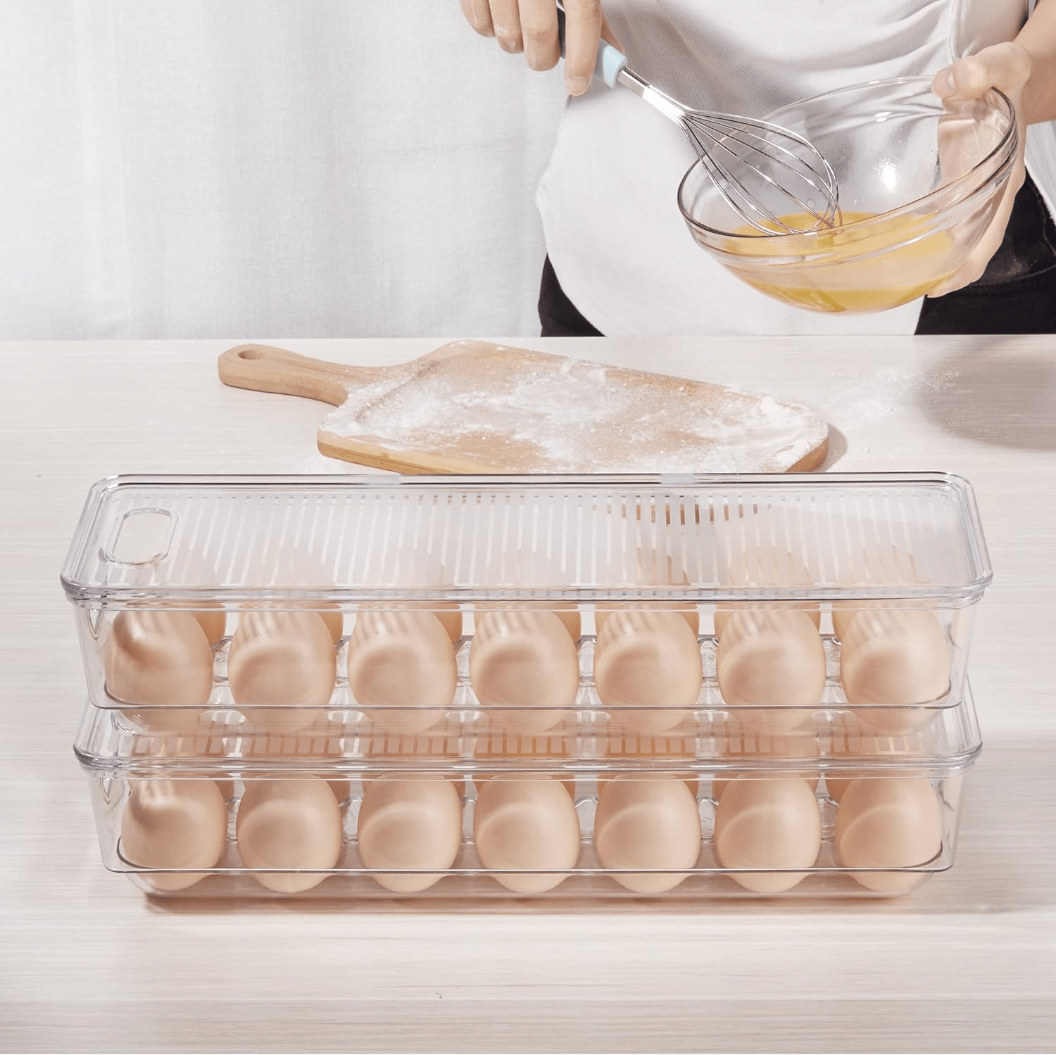 Stackable Egg Organizer - 28 - Egg Capacity, 2 - Pack - JD Gifts